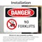 Signmission No Forklifts, 14 in W x Rectangle, Vinyl Decal OS-2PACK-DS-D-1014-L-1467 - alternate 5